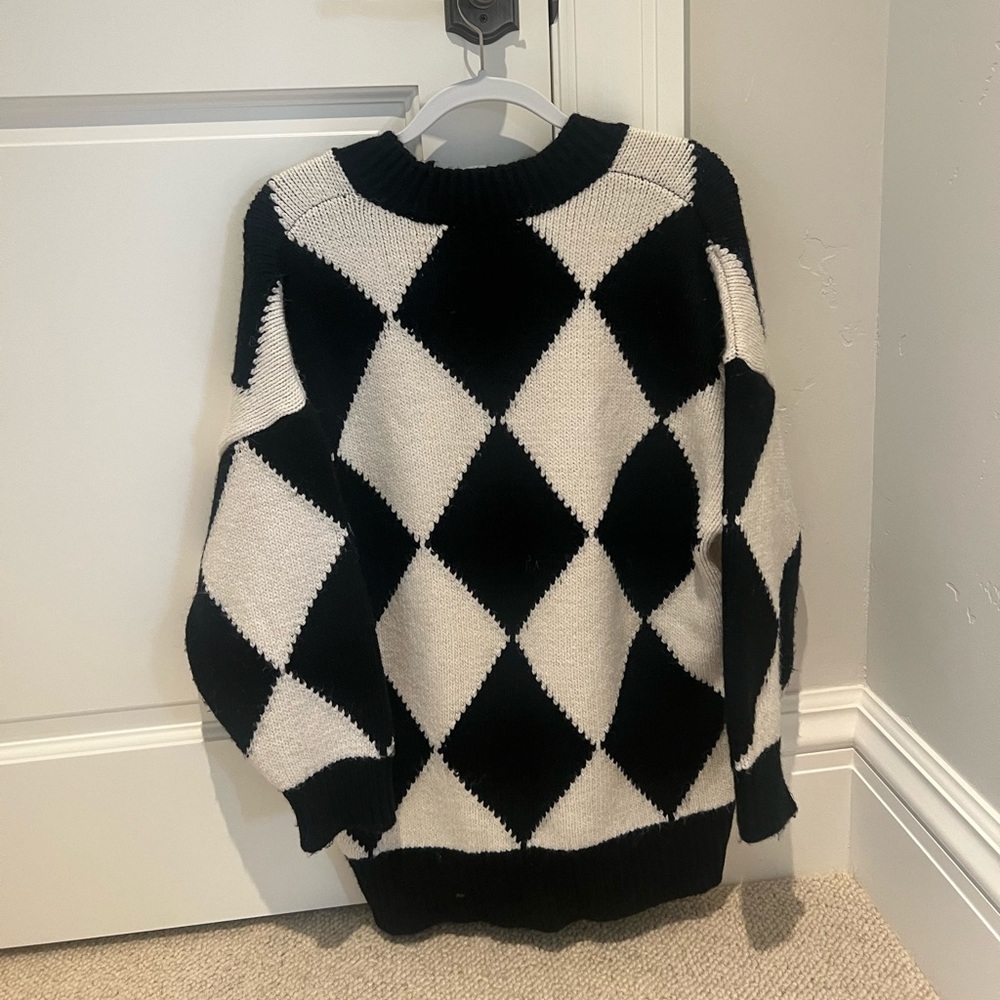 Mango Argyle Sweater - Picture 2 of 3